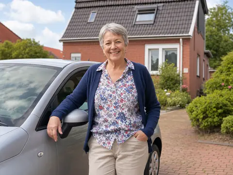Verkäufer aus Burscheid mit dem verkauften Fahrzeug